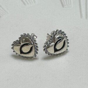 MLB Football Chicago Bears Sports Earrings S925 Sterling Silver Stud Earrings